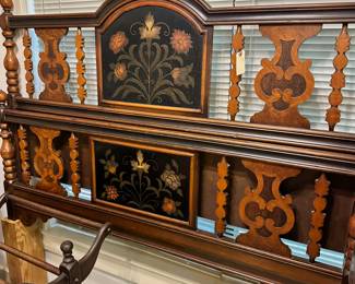 Wooden head and foot board