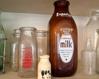 Milk bottles