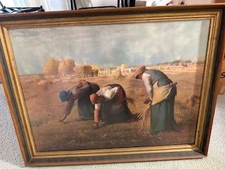 antique Picture Gathering Of Wheat