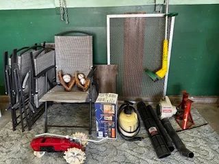 Folding Lawn Chairs, Baseball Mitts, Tractor Sprinkler + More