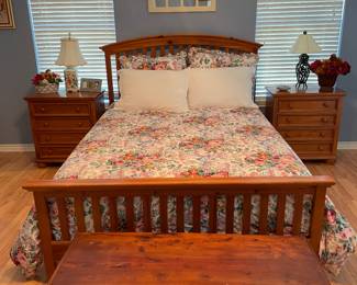 Bedroom Set (includes bed, nightstands, dresser) 