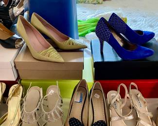 Gorgeous shoes, size 6.5/7,  perfect for a  night out on the town or special event,  names like Calvin Klein, Via Spiga-Italy, Born, Bandolino, Vince Camuto and more 