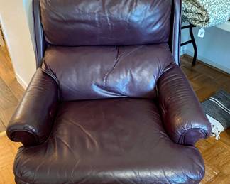 Chocolate brown recliner by Barcalounger