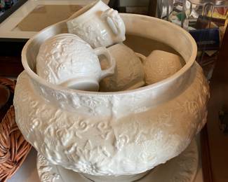 ceramic punch bowl 