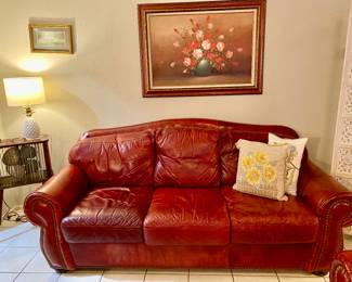 leather sleeper sofa