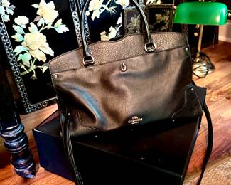 Large Coach Purse with box