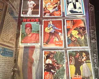 Vintage Baseball and Elvis Presley  Cards 