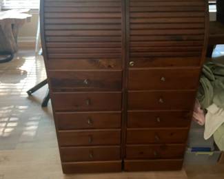This is a GEM ! opens to a desk with all drawers  are on the inside, shelves , file cabinet etc. a must have$400.
