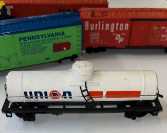 Tanker and Box Box Cars