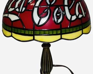 CocaCola Faux Stained Glass Lamp