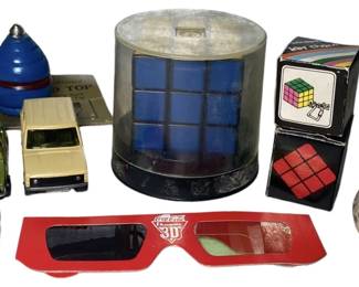 Original Rubiks Cube and Vintage Toys
