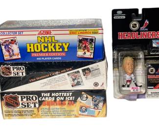 Hockey Trading Cards and Figure