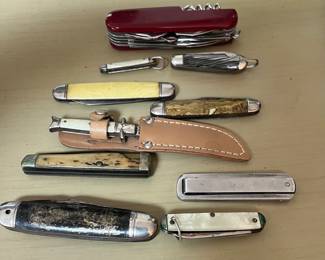 Unique pocket knives.