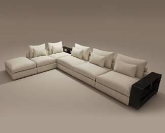 KMP Rafa Sectional.  $3750 OBO (appx L165xD113x46xH23).  PLEASE MEASURE, this is a large piece. 