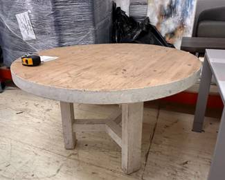 Restoration Hardware Reclaimed Plank Table $310 OBO (appx H48x30). NOTE:  Please inspect closely as surface shows weathered texture.  