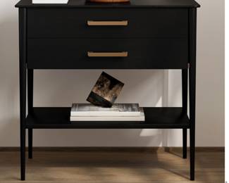West Elm Black Metalwork Storage Nightstands. Qty=2. $625 for BOTH (appx W28xH24xD16)