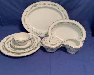 Noritake Thea---complete 8 place settings plus serving pieces.  This looks like it was never used.