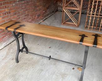 RECLAIMED IRON & WOOD CONSOLE 72"