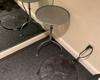 RESTORATION HARDWARE SMALL METAL TABLE