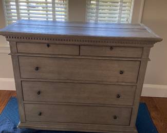 RESTORATION HARDWARE "ST JAMES" 5 DRAWER DRESSER 51"WX22"DX43"H