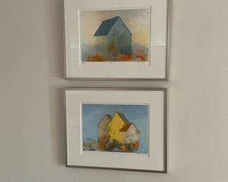 MICHELE D'ANGELO FRAMED PRINTS "MOVIN" AND "SPLASH"