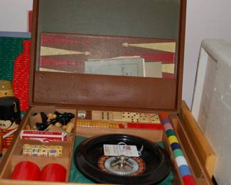 Vintage Roulette/Poker Set