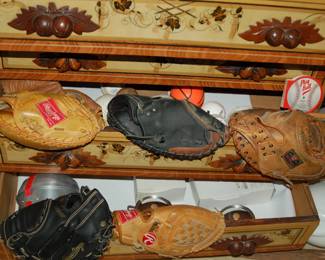 Baseball Mitts (mostly catcher's mitts)