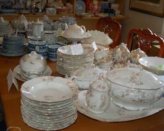 Oh look - it's the motherload of CHINA! Wedgwood, Rosenthal, Limoges, etc.