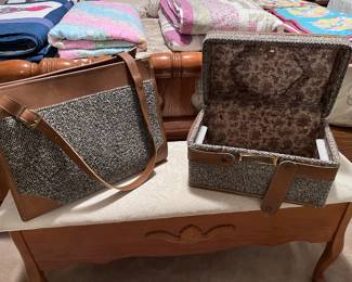 Hartmann (1960’s) Luggage 
Train Case and Tote