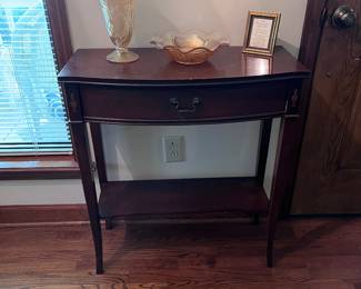 Iris and Herringbone Depression Glass