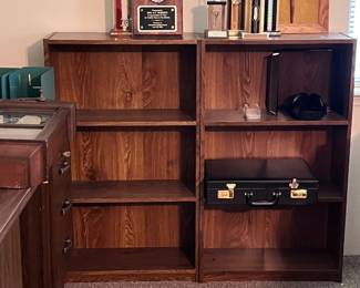Book Cases and Golfing Trophies 