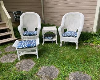 One of Two Sets of Wicker