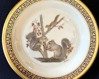 Lenox Wildlife Plate, Squirrels 