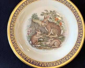 Lenox Woodland Wildlife Plate - Rabbits