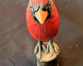 Wooden Carved Cardinal 