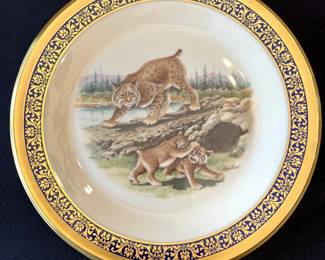 Lenox Woodland Wildlife Plate - Bobcats