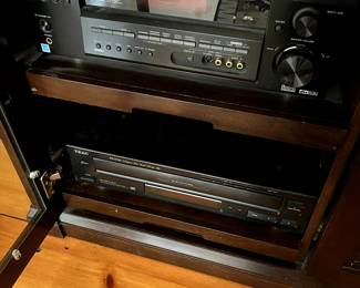 Pioneer Receiver and TEAC 5 Disc CD Player 