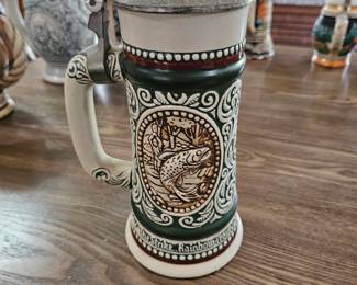 Fishing Themed Beer Stein 