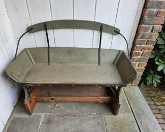 Outdoor Buggy Style Bench 