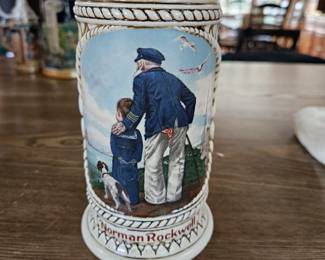 Norman Rockwell Beer Stein 