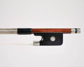 F.C. PFRETZSCHNER CELLO BOW | Germany, circa 1950's-1960's, same owner since new - l. 28.25 in. (in)

