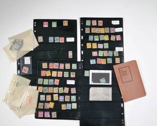 MISC. GROUP OF STAMPS, MOSTLY AMERICAN | Ranging from 1/2 cent to 50 cents plus
