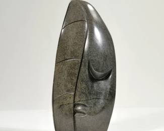 RICHARD MTEKI (ZIMBABWEAN, B. 1947) | carved figure. Signed on bottom and with gallery paperwork
 - l. 4 x w. 6 x h. 12 in.
