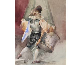 IMHOFF WATERCOLOR | 12 x 18.5 in., sight
 - w. 25 x h. 32 in. (frame)
