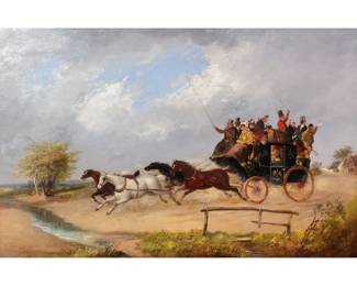 SAMUEL HENRY GORDON ALKEN (1810-1894) | Summer; Oil on board
Signed lower right within a fence post