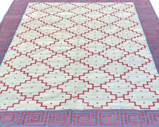 MADELINE WEINRIB ATASII FLAT WOVEN RUG | New with tags, never used - l. 14 x w. 10 ft.
