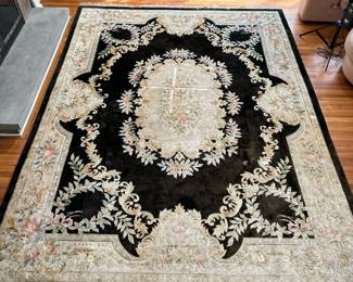 FRENCH STYLE SILK SCULPTED CARPET | l. 144 x w. 108 in.