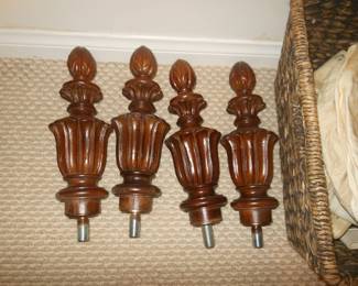 Extra Finials for the 4 Poster Bed