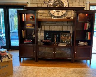 Entertainment Center with lighting