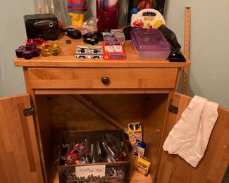 Vintage Wood Craft Cabinet.